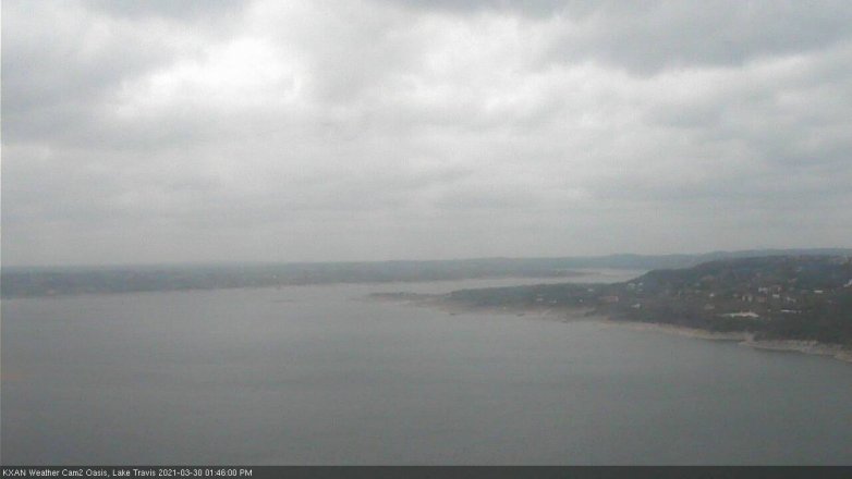 Lake Travis webcam, March 30, 2021 1:45 PM CT