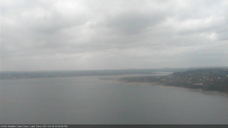 Lake Travis webcam, March 30, 2021 2:00 PM CT