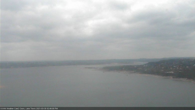 Lake Travis webcam, March 30, 2021 2:45 PM CT