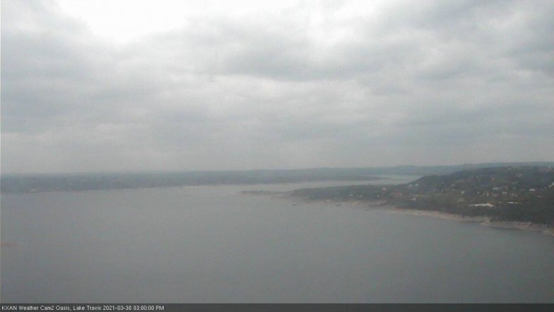 Lake Travis webcam, March 30, 2021 3:00 PM CT