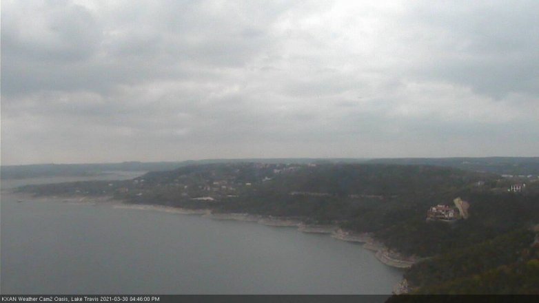 Lake Travis webcam, March 30, 2021 4:45 PM CT