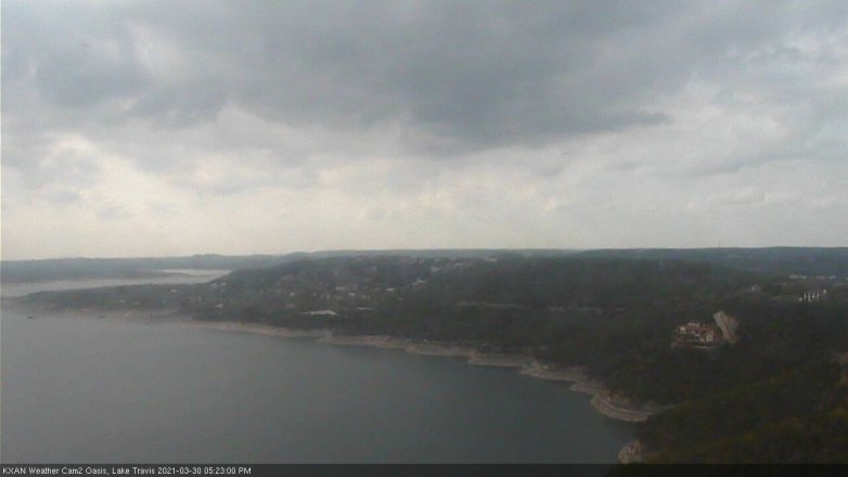Lake Travis webcam, March 30, 2021 5:25 PM CT