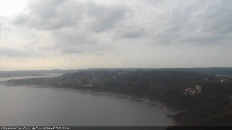Lake Travis webcam, March 30, 2021 6:25 PM CT