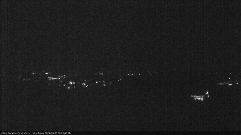 Lake Travis webcam, March 30, 2021 10:25 PM CT