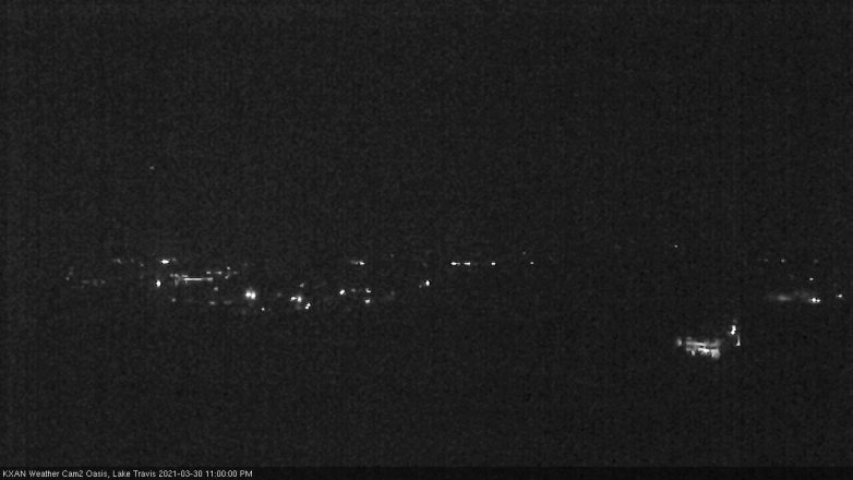 Lake Travis webcam, March 30, 2021 11:00 PM CT