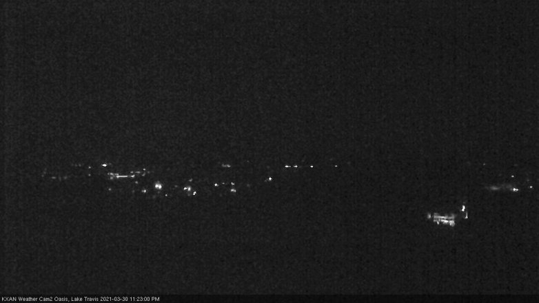 Lake Travis webcam, March 30, 2021 11:25 PM CT