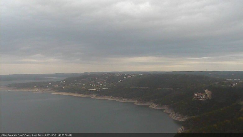 Lake Travis webcam, March 31, 2021 9:00 AM CT