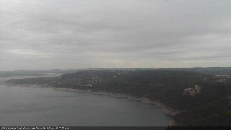 Lake Travis webcam, March 31, 2021 9:25 AM CT