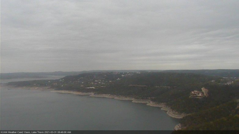 Lake Travis webcam, March 31, 2021 9:45 AM CT