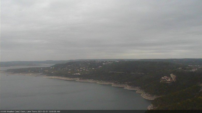 Lake Travis webcam, March 31, 2021 10:00 AM CT
