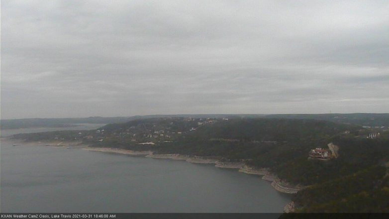 Lake Travis webcam, March 31, 2021 10:45 AM CT