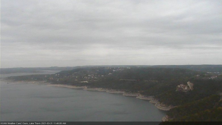 Lake Travis webcam, March 31, 2021 11:45 AM CT