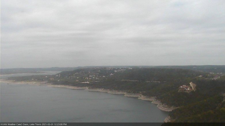 Lake Travis webcam, March 31, 2021 12:25 PM CT