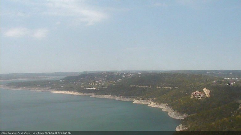 Lake Travis webcam, March 31, 2021 2:25 PM CT