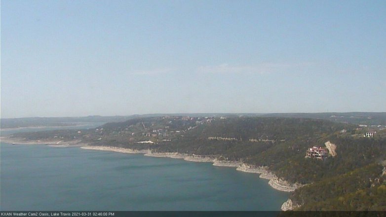 Lake Travis webcam, March 31, 2021 2:45 PM CT