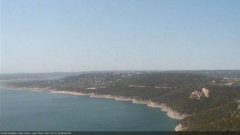 Lake Travis webcam, March 31, 2021 3:00 PM CT