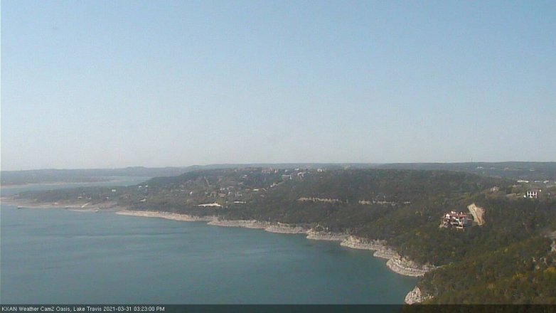 Lake Travis webcam, March 31, 2021 3:25 PM CT