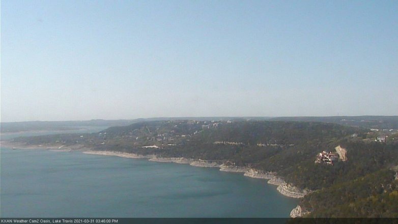 Lake Travis webcam, March 31, 2021 3:45 PM CT