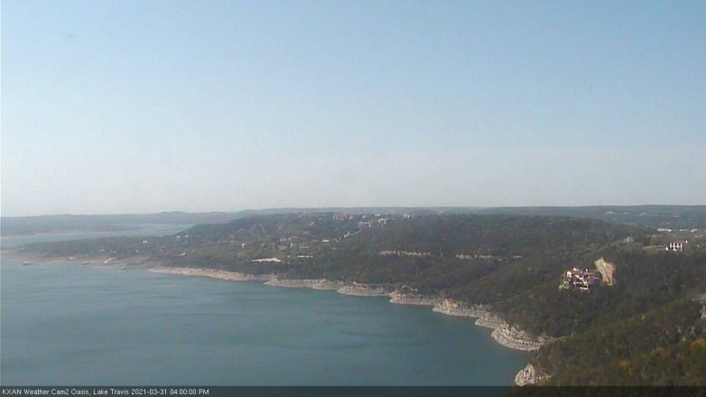 Lake Travis webcam, March 31, 2021 4:00 PM CT