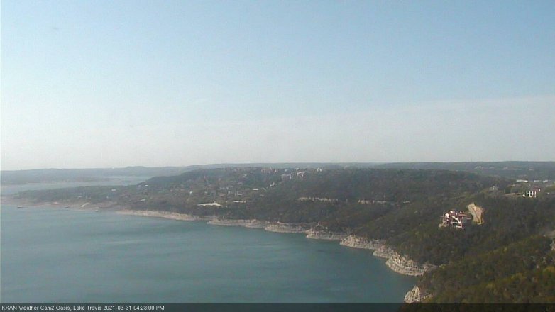 Lake Travis webcam, March 31, 2021 4:25 PM CT