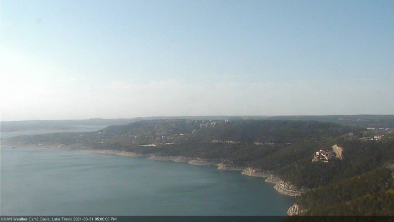 Lake Travis webcam, March 31, 2021 5:00 PM CT