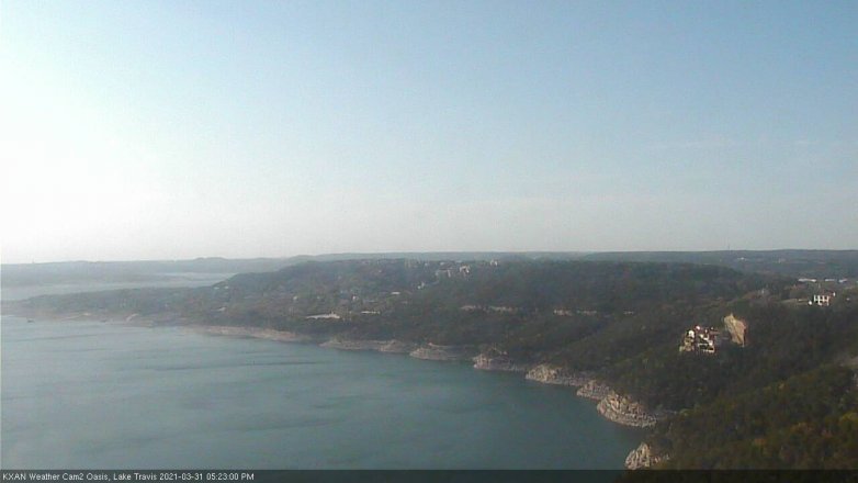 Lake Travis webcam, March 31, 2021 5:25 PM CT
