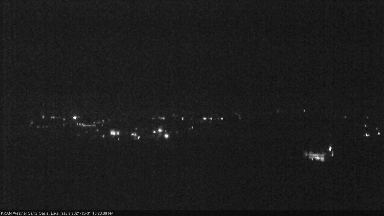 Lake Travis webcam, March 31, 2021 10:25 PM CT