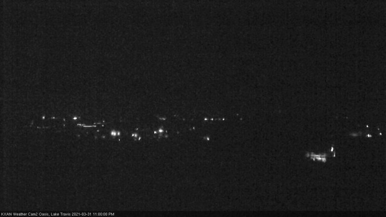 Lake Travis webcam, March 31, 2021 11:00 PM CT
