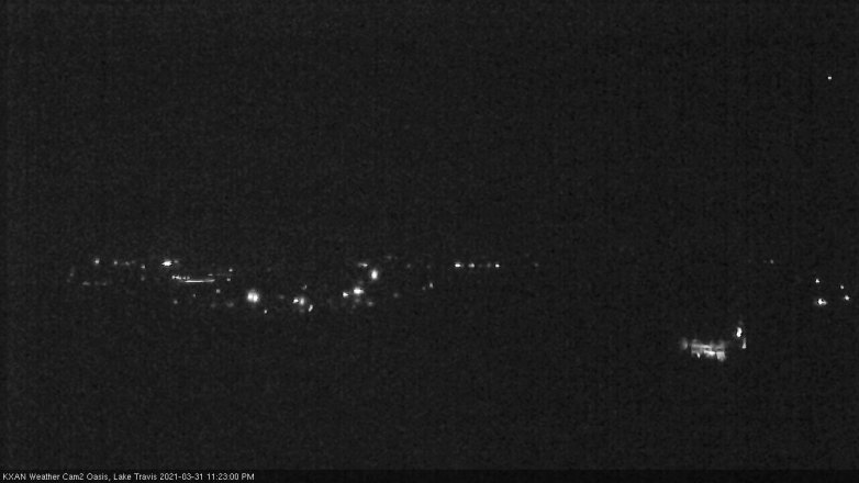 Lake Travis webcam, March 31, 2021 11:25 PM CT