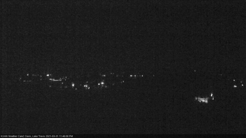 Lake Travis webcam, March 31, 2021 11:45 PM CT
