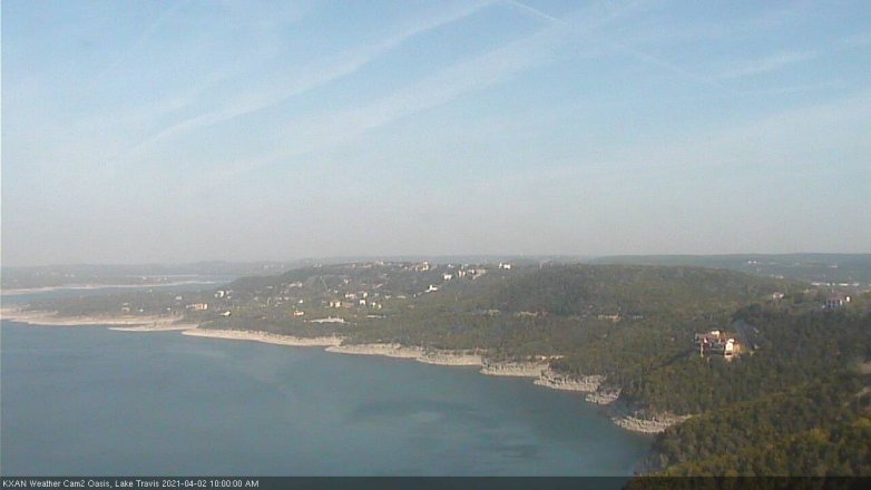 Lake Travis webcam, April 2, 2021 10:00 AM CT