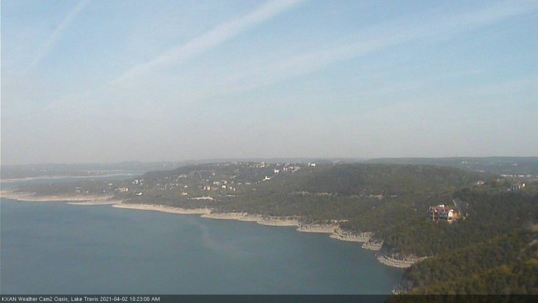 Lake Travis webcam, April 2, 2021 10:25 AM CT