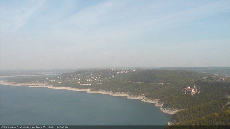 Lake Travis webcam, April 2, 2021 10:45 AM CT