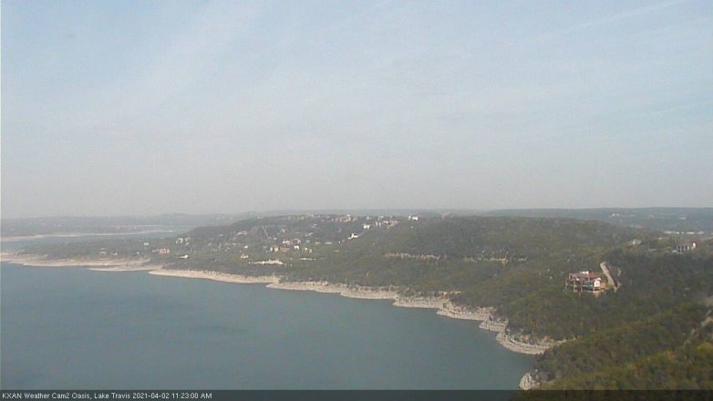 Lake Travis webcam, April 2, 2021 11:25 AM CT
