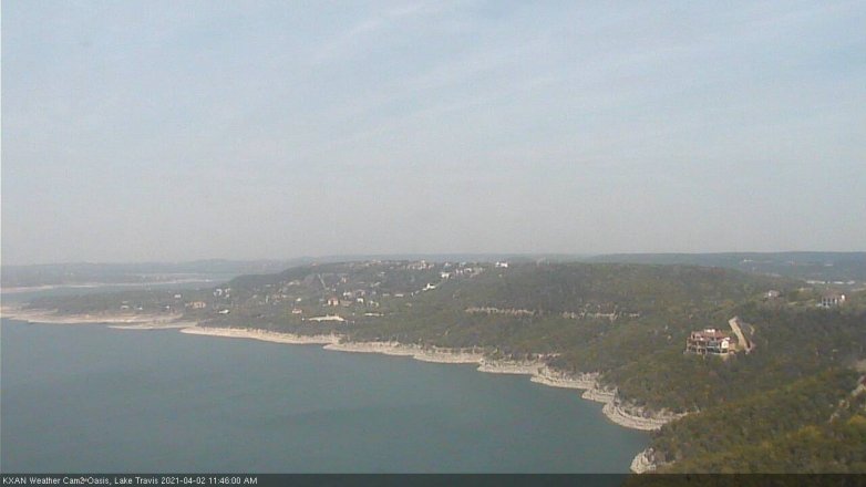 Lake Travis webcam, April 2, 2021 11:45 AM CT