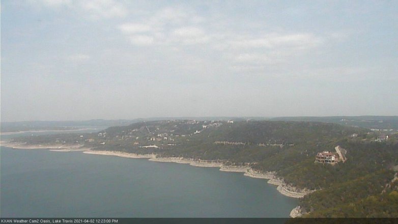 Lake Travis webcam, April 2, 2021 12:25 PM CT
