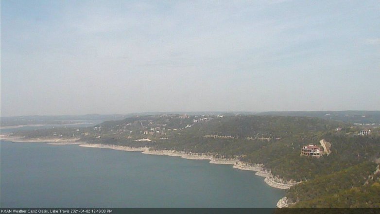 Lake Travis webcam, April 2, 2021 12:45 PM CT
