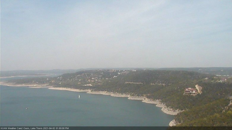 Lake Travis webcam, April 2, 2021 1:00 PM CT