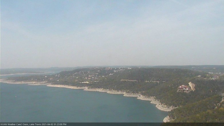 Lake Travis webcam, April 2, 2021 1:25 PM CT