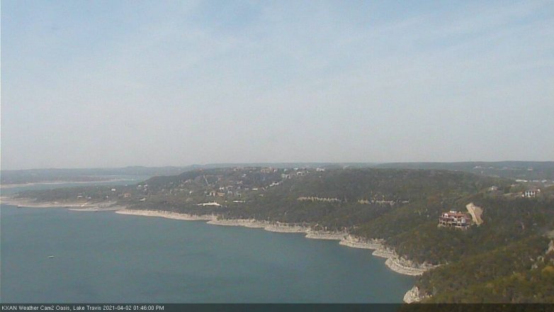 Lake Travis webcam, April 2, 2021 1:45 PM CT