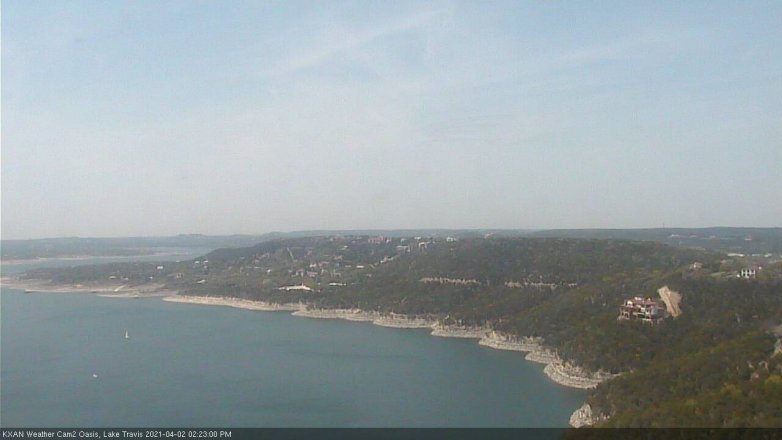 Lake Travis webcam, April 2, 2021 2:25 PM CT