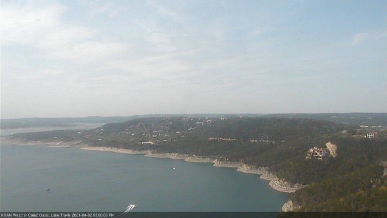 Lake Travis webcam, April 2, 2021 3:00 PM CT