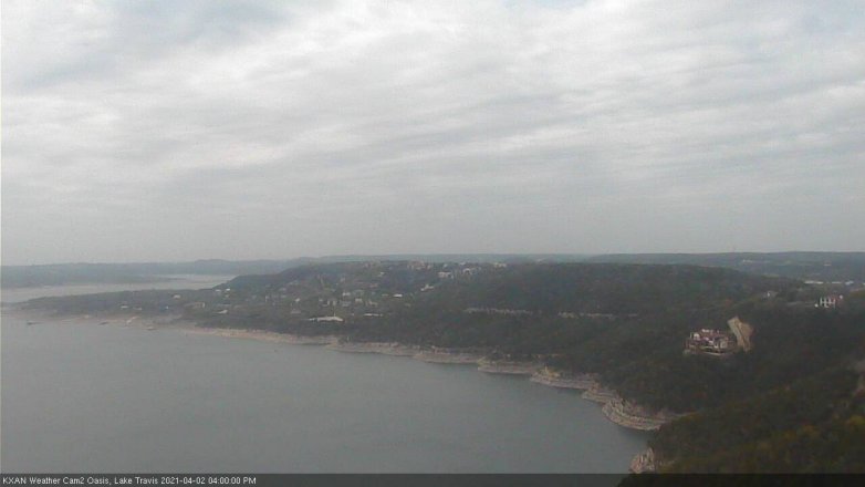 Lake Travis webcam, April 2, 2021 4:00 PM CT
