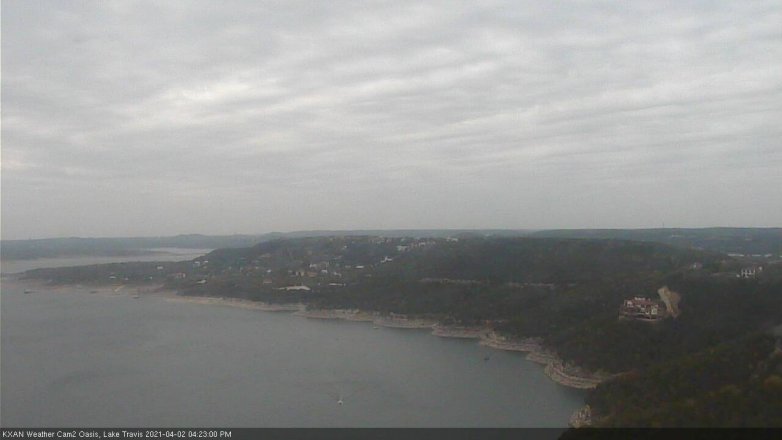 Lake Travis webcam, April 2, 2021 4:25 PM CT