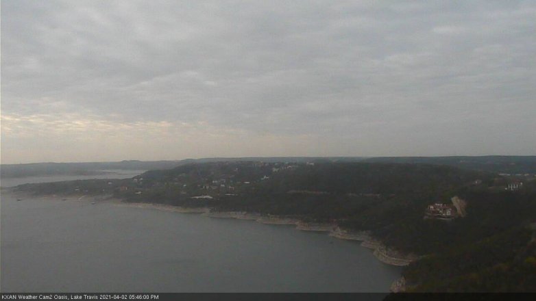 Lake Travis webcam, April 2, 2021 5:45 PM CT
