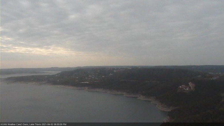 Lake Travis webcam, April 2, 2021 6:00 PM CT