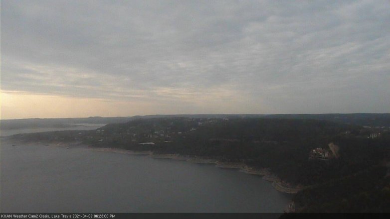 Lake Travis webcam, April 2, 2021 6:25 PM CT
