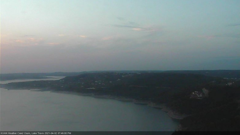 Lake Travis webcam, April 2, 2021 7:45 PM CT
