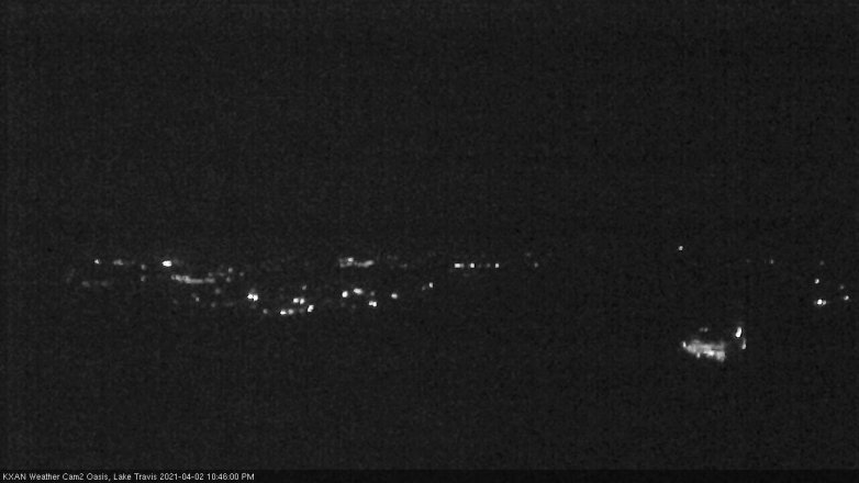 Lake Travis webcam, April 2, 2021 10:45 PM CT
