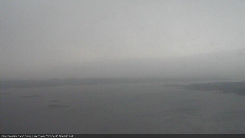 Lake Travis webcam, April 3, 2021 10:45 AM CT
